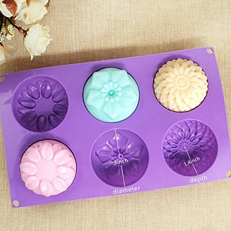 6Lattice Silicone Mold 3D Sunflower Flower Form Jelly Donuts Pudding Molds DIY Soap Fondant Baking Fondation Decoration Tools
6Lattice Silicone Mold 3D Sunflower Flower Form Jelly Donuts Pudding Molds DIY Soap Fondant Baking Fondation Decoration Tools
