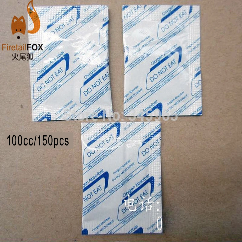 New 150 pcs Food Grade 100CC Oxygen cO2 Absorbers for Long Term Storage in vacuum bag
New 150 pcs Food Grade 100CC Oxygen cO2 Absorbers for Long Term Storage in vacuum bag
