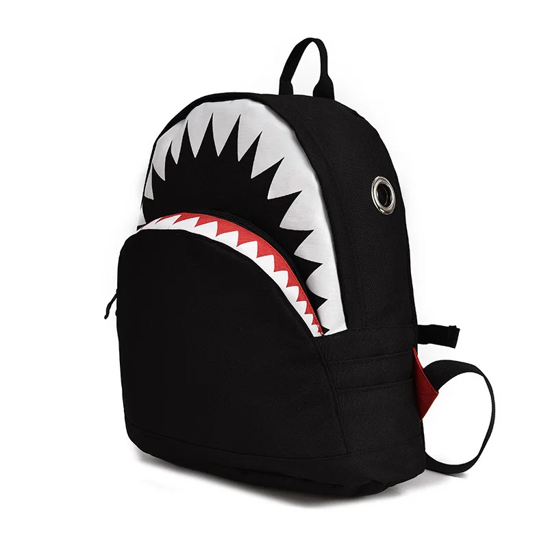 Фото Детская 3D модель школьные сумки с акулой Детские рюкзаки детская школьная сумка