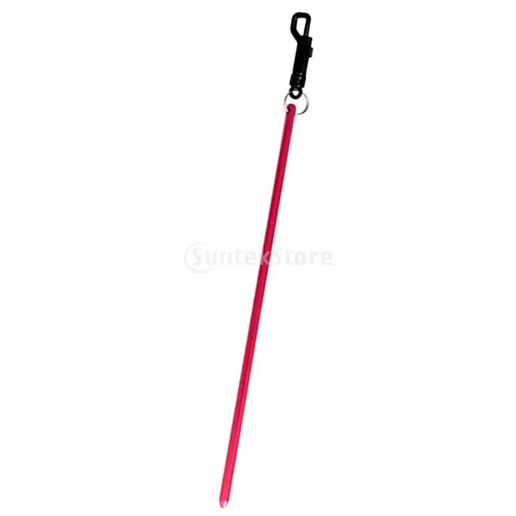 Portable Durable Aluminum Scuba Diving Diver Lobster Tickle Pointer Stick Rod Tank Banger with Bolt Snap Clip - Choose Color
