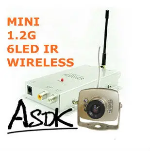 Audio 1.2GHz Wireless CCTV camera 1/4 CMOS 420TVL Night Vision Video 6LED IR Color Camera | Безопасность и защита