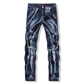 Fall Fashion Mens Ripped Hole Cool Patchwork Denim Trousers Male Casual Beggar Stylish Jeans Cargo Pants For Man
Fall Fashion Mens Ripped Hole Cool Patchwork Denim Trousers Male Casual Beggar Stylish Jeans Cargo Pants For Man