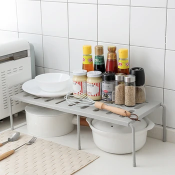 Adjustable Spice Rack Kitchen Storage Rack ABS Cupboard Storage Shelf Non-Skid Single Layer Kitchenware Organizer Saving Space
Adjustable Spice Rack Kitchen Storage Rack ABS Cupboard Storage Shelf Non-Skid Single Layer Kitchenware Organizer Saving Space