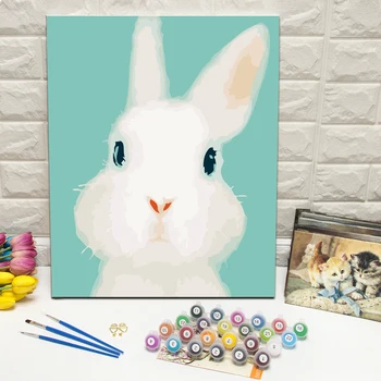 Framed Cute Rabbit Oil Painting by Number Kit Hand Painted Canvas Wall Art Picture For Living Room Decoration Wall Art 40x50cm
Framed Cute Rabbit Oil Painting by Number Kit Hand Painted Canvas Wall Art Picture For Living Room Decoration Wall Art 40x50cm