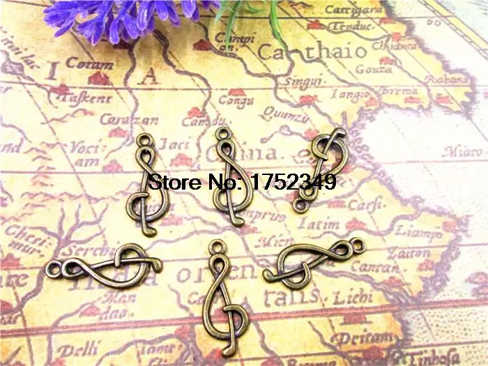 20pcs Musical Charms Antique bronze Tone Treble Clef,music charms pendants 27x11mm
20pcs Musical Charms Antique bronze Tone Treble Clef,music charms pendants 27x11mm