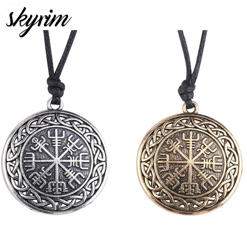 Skyrim Viking Jewelry Odin's Symbol of Norse Runic Norse Runes Hollowed Compass Pendant Necklace Women/Men Gold Necklaces
Skyrim Viking Jewelry Odin's Symbol of Norse Runic Norse Runes Hollowed Compass Pendant Necklace Women/Men Gold Necklaces