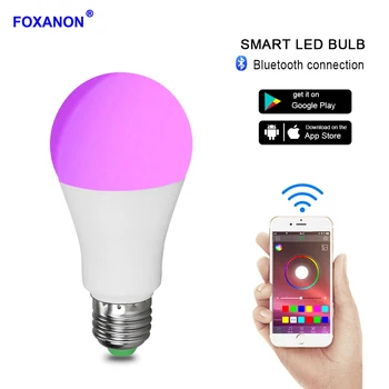 15W Bluetooth Smart LED Bulb E27 B22 RGB LED Lamp APP Music Voice Control for Holiday Indoor Bedroom Decoration Lighting
15W Bluetooth Smart LED Bulb E27 B22 RGB LED Lamp APP Music Voice Control for Holiday Indoor Bedroom Decoration Lighting