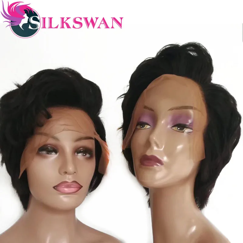 Silkswan Natural Wave Short Pixie Cut Wigs Brazilian Human Remy Hair Customized Lace Wig For Black Women Free Shipping 2PCS/LOT
Silkswan Natural Wave Short Pixie Cut Wigs Brazilian Human Remy Hair Customized Lace Wig For Black Women Free Shipping 2PCS/LOT
