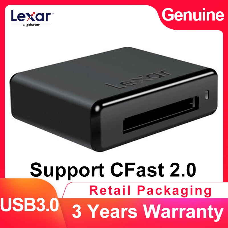 Lexar Professional Workflow CR1 USB 3.0 High Speed Memory Card Reader Support CFast 2.0 Card
Lexar Professional Workflow CR1 USB 3.0 High Speed Memory Card Reader Support CFast 2.0 Card