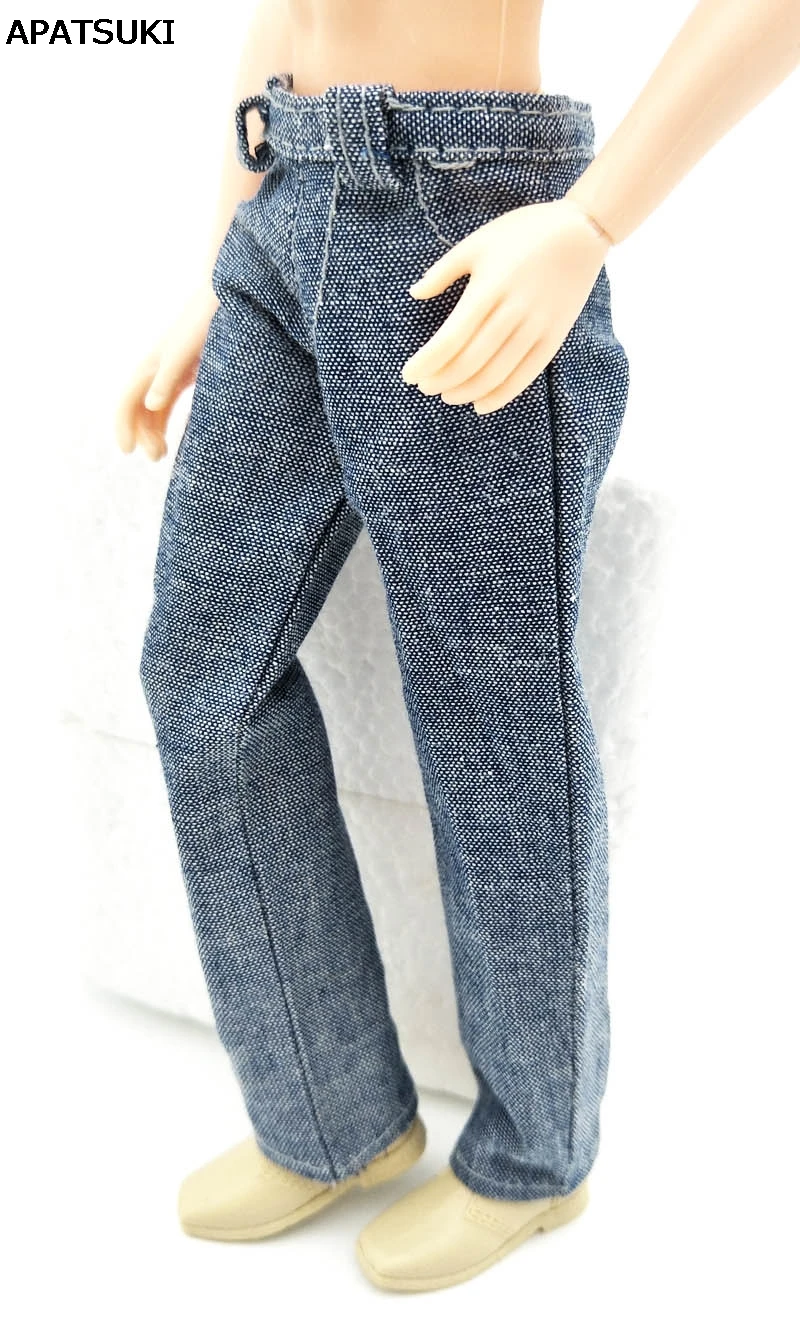 Blue Handmade Jeans Pants For Ken Doll Trousers For Barbie's Boyfriend Ken Prince Male Doll Sport Wear Casual 1/6 Doll Clothes
Blue Handmade Jeans Pants For Ken Doll Trousers For Barbie's Boyfriend Ken Prince Male Doll Sport Wear Casual 1/6 Doll Clothes