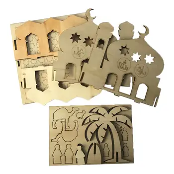 Wooden Eid Mubarak Ramadan Home Party Ornament Decor Muslim Islamic Palace Puzzle Storage Box Gift DIY
Wooden Eid Mubarak Ramadan Home Party Ornament Decor Muslim Islamic Palace Puzzle Storage Box Gift DIY