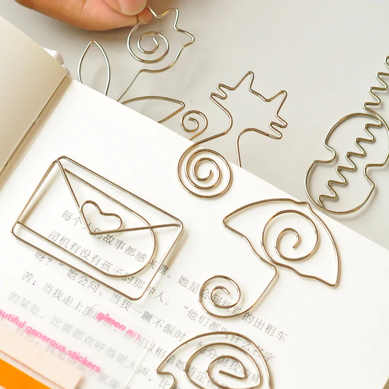 5PCS/LOT Metal Cat Heart Rose Shape Paper Clips Silvery Color Funny Kawaii Bookmark Office School Stationery Marking Clips
5PCS/LOT Metal Cat Heart Rose Shape Paper Clips Silvery Color Funny Kawaii Bookmark Office School Stationery Marking Clips