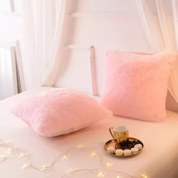 Solid Pillow Case Plush Cushion Cover Pink Grey Ivory Soft Home Decorative Pillow Cover 45x45cm for Sofa Bed
Solid Pillow Case Plush Cushion Cover Pink Grey Ivory Soft Home Decorative Pillow Cover 45x45cm for Sofa Bed