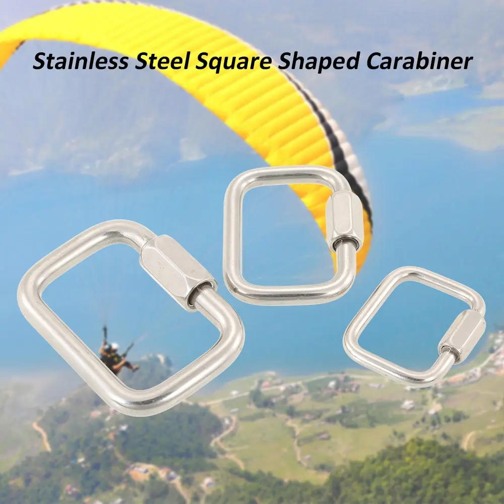 2250kg Breaking Force Stainless Steel Quick Link Lock Carabiner Hanging Hook Buckle Outdoor Camping Equipment Hiking Accessories
2250kg Breaking Force Stainless Steel Quick Link Lock Carabiner Hanging Hook Buckle Outdoor Camping Equipment Hiking Accessories
