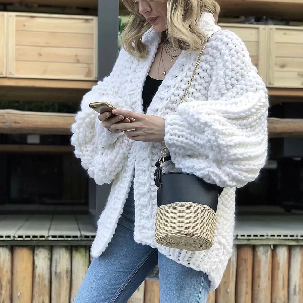 2018 Cashmere Sweater Women Winter Cardigan Hand Knitted Long Sleeve SweaterCardigan Female Thick Pull Femme Sweater Coat
2018 Cashmere Sweater Women Winter Cardigan Hand Knitted Long Sleeve SweaterCardigan Female Thick Pull Femme Sweater Coat