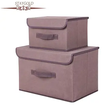 Stay Gold Cotton And Liene Storage Box With Cap 2 Size Clothes Socks Toy Snacks Sundries Oraganier Set Organizer Organizador
Stay Gold Cotton And Liene Storage Box With Cap 2 Size Clothes Socks Toy Snacks Sundries Oraganier Set Organizer Organizador