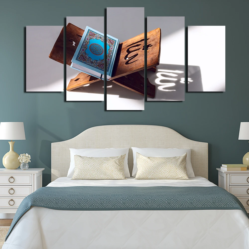 Canvas Painting Wall Art Abstract Decorative 5 Panel Muslim Pictures For Living Room Bedroom Islam Book Prints Frame Poster
Canvas Painting Wall Art Abstract Decorative 5 Panel Muslim Pictures For Living Room Bedroom Islam Book Prints Frame Poster