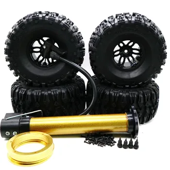 4pcs RC Air Pneumatic Tyre Wheel Rim and Tires for 1/10 TRX-4 SCX10 RC Crawler Truck Parts with gift Pump
4pcs RC Air Pneumatic Tyre Wheel Rim and Tires for 1/10 TRX-4 SCX10 RC Crawler Truck Parts with gift Pump