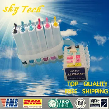 Empty CISS Suit For Epson R210 R310 R350 RX510 RX630 , CISS For T0491 T0492 T0493 T0494 T0495 T0496 ,With ARC Chips