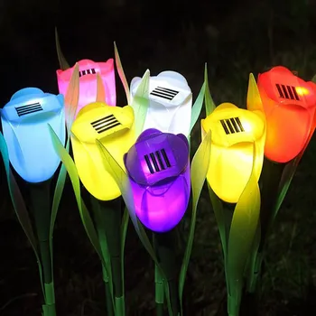 Fashion Tulip Shape Landscape Flower Lamp Garden Path Way Solar Power LED Light Bedroom Garden Creative Night Lights Outdoor
Fashion Tulip Shape Landscape Flower Lamp Garden Path Way Solar Power LED Light Bedroom Garden Creative Night Lights Outdoor