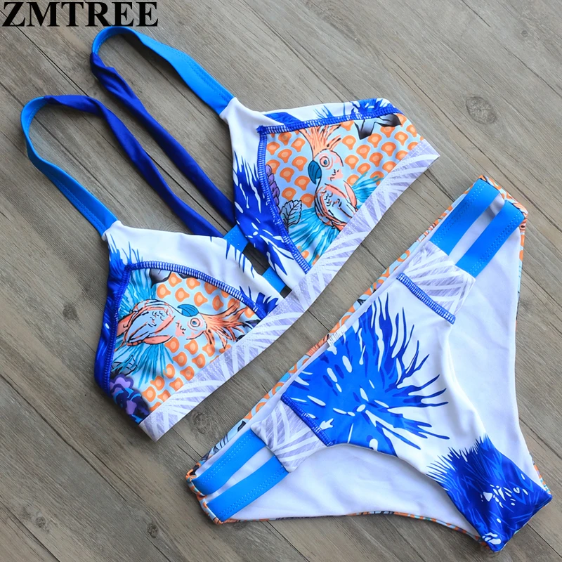 ZMTREE 2017 Новый Бразильский бикини Maillot De Bain женские набор купальники женский