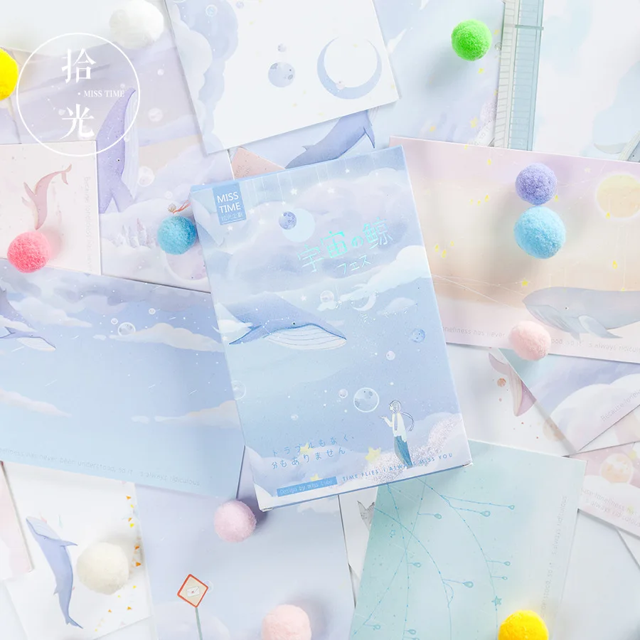 30 Sheets/Set Cute Colorful Whale Postcard/Greeting Card/Message Card/Christmas and New Year gifts
30 Sheets/Set Cute Colorful Whale Postcard/Greeting Card/Message Card/Christmas and New Year gifts