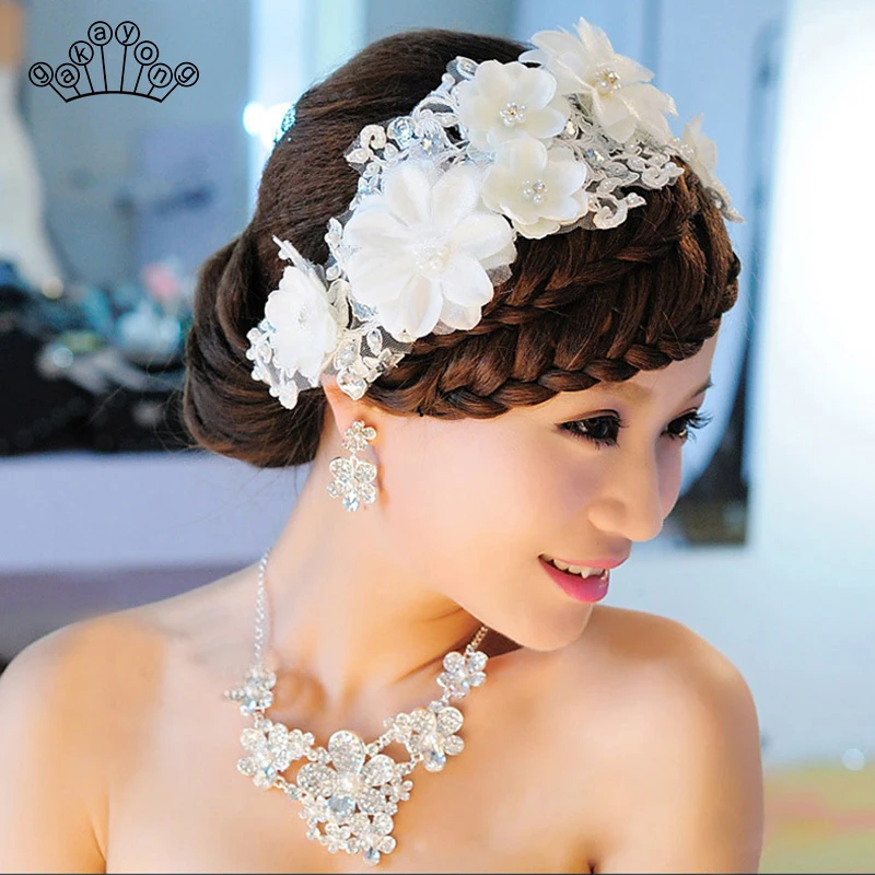 Charm Bridal Tiaras Headband Wedding Hair Accessories Handmade Imitation Pearl Lace White Flower Hair Jewelry
Charm Bridal Tiaras Headband Wedding Hair Accessories Handmade Imitation Pearl Lace White Flower Hair Jewelry
