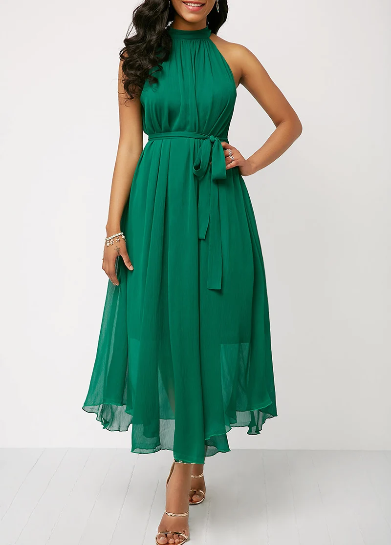 green summer dress