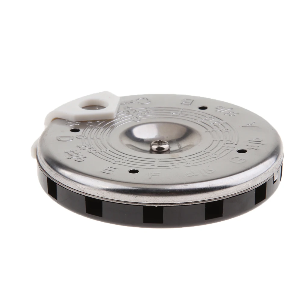 Tooyful Durable Metal 13 Holes Tuner Pitch Pipe Note Selector C Key for Guitars Part