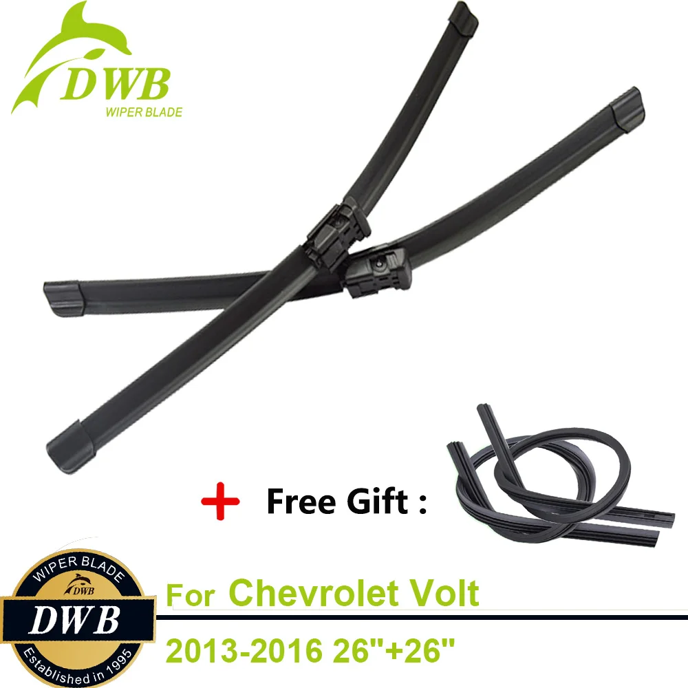 2PCS ECO Wiper Blades for Chevrolet Volt 2013-2016 26"+26", Free 2Pcs Rubbers, Bracketless Wipers
2PCS ECO Wiper Blades for Chevrolet Volt 2013-2016 26"+26", Free 2Pcs Rubbers, Bracketless Wipers