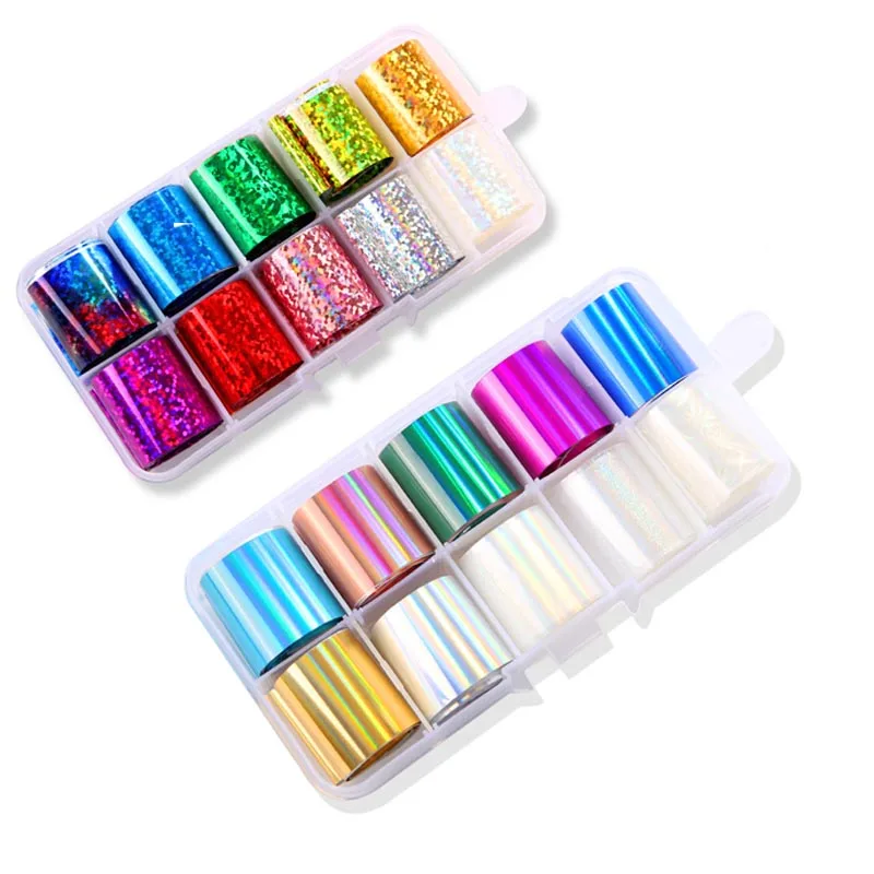 Fashion Laser Holographic Nail stickers Nail Foil Set 2.5*100cm Transparent Diamond Transfer Sticker Manicure Nail Art Decals
Fashion Laser Holographic Nail stickers Nail Foil Set 2.5*100cm Transparent Diamond Transfer Sticker Manicure Nail Art Decals