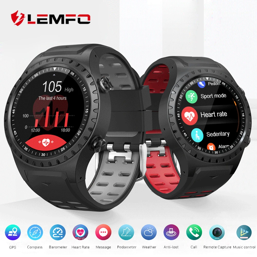 

LEMFO M5 Smart Watch Support SIM & Bluetooth Phone Call GPS Smartwatch Phone Men Women IP67 Waterproof Heart Rate Monitor Clock