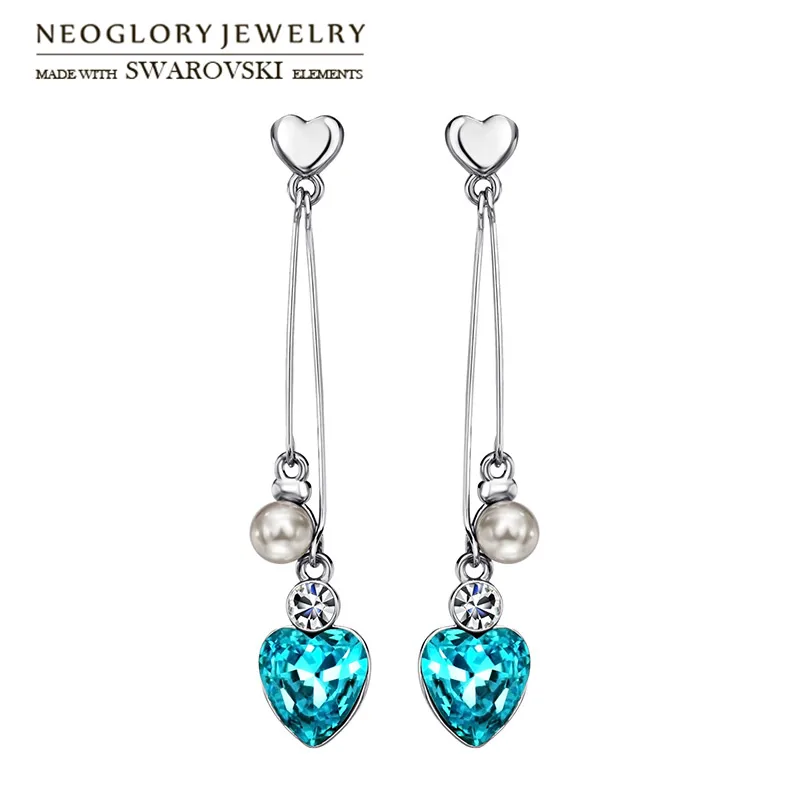 Neoglory Austria Crystal & Rhinestone & Simulated Pearl Dangle Long Earrings Romantic Love Heart Style For Lady Trendy
Neoglory Austria Crystal & Rhinestone & Simulated Pearl Dangle Long Earrings Romantic Love Heart Style For Lady Trendy