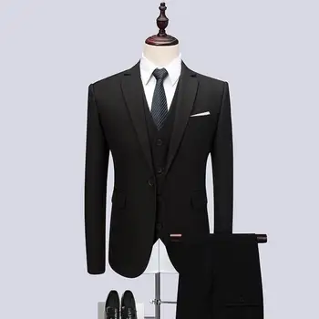 2019 Mens Black Classic Smoking Suits Fashion Party Mens Slim Skinny Suits Business Men Grooming Custom Tuxedos 3 Pieces Suits
2019 Mens Black Classic Smoking Suits Fashion Party Mens Slim Skinny Suits Business Men Grooming Custom Tuxedos 3 Pieces Suits