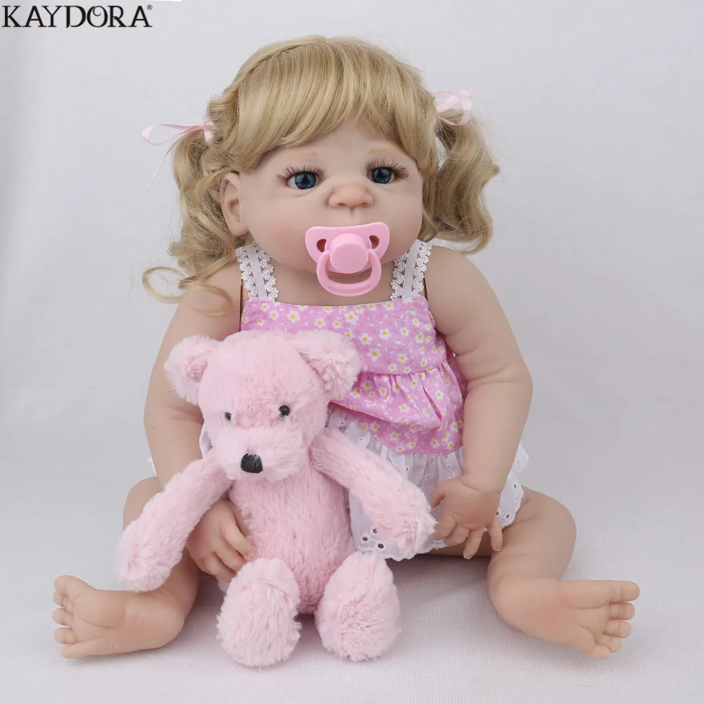 KAYDORA 22inch 55cm Full Silicone Reborn Baby Dolls Girl Lifelike Bebe Realistic Menina Kid Boneca Toys For Girls
KAYDORA 22inch 55cm Full Silicone Reborn Baby Dolls Girl Lifelike Bebe Realistic Menina Kid Boneca Toys For Girls