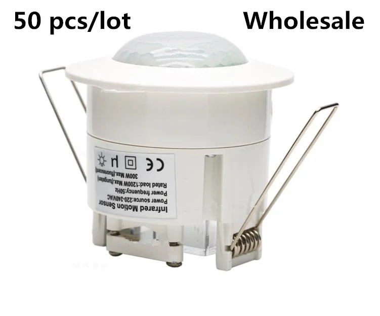 50pcs PIR Infrared Body Motion Sensor Detector Lamp Light Switch 220V Time Delay Adjustable Sensor Lamp Switch 360 Degree
50pcs PIR Infrared Body Motion Sensor Detector Lamp Light Switch 220V Time Delay Adjustable Sensor Lamp Switch 360 Degree
