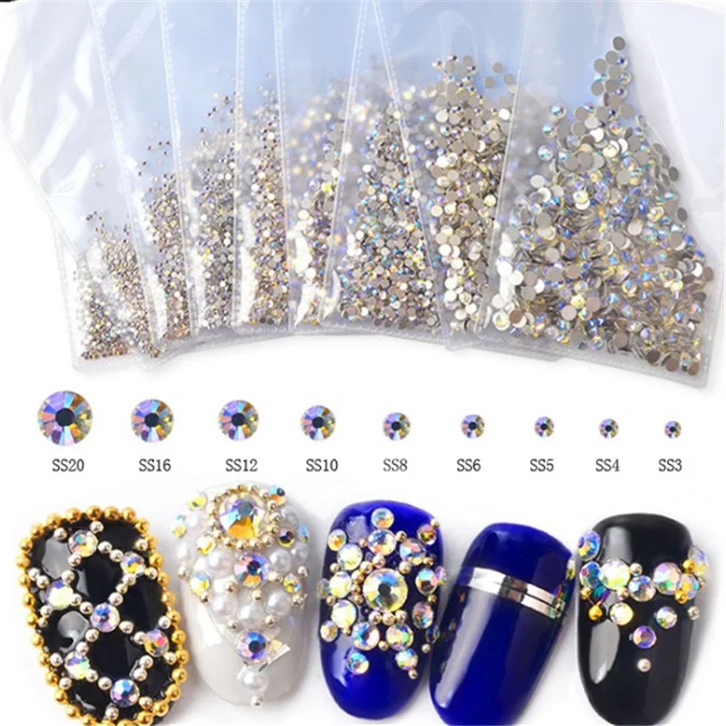 SS3-SS30 1440pcs Night Sky Color Flat Back Nail Rhinestone 3D Non HotFix Nail Art Rhinestones Accessories
SS3-SS30 1440pcs Night Sky Color Flat Back Nail Rhinestone 3D Non HotFix Nail Art Rhinestones Accessories