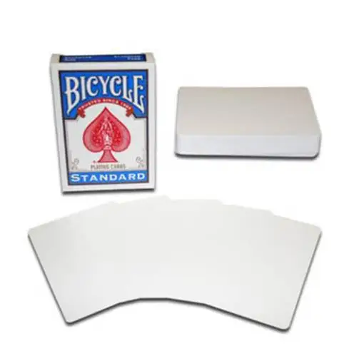 

1 Deck Bicycle Double Blank Playing Cards Gaff Magic Cards Poker Special Props Close Up Stage Magic Trick for Magician Use