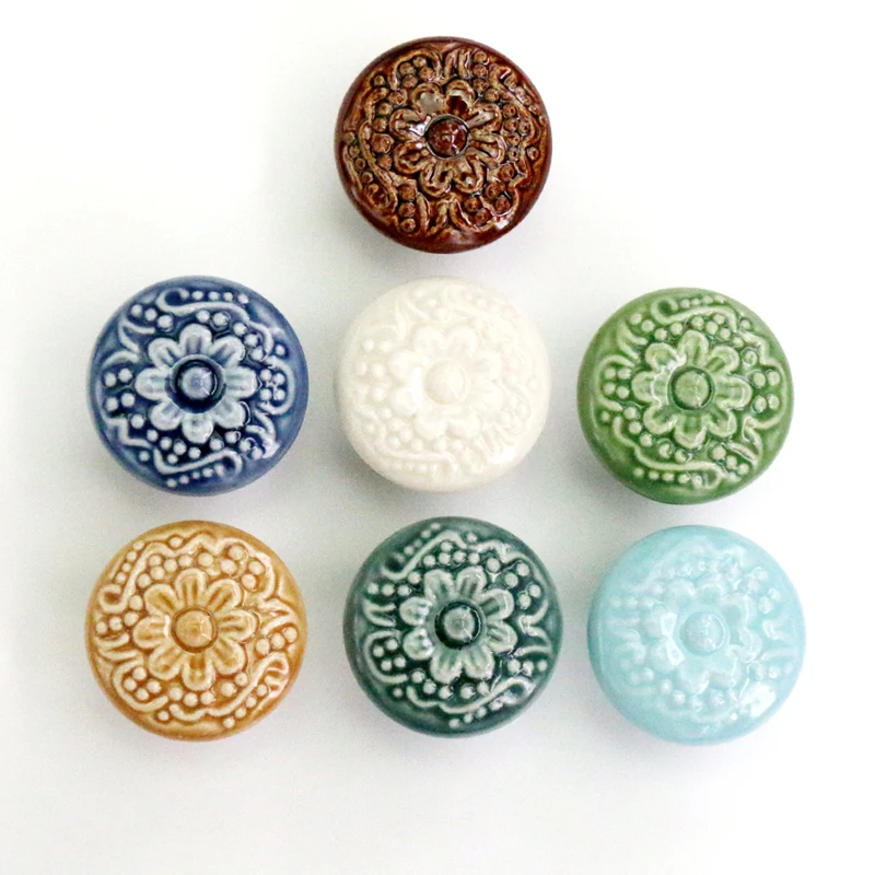 1x Retro Vintage Round Ceramic Drawer Knob Cabinet Handle Cupboard Door Pull Decor kid room blossom Relief Handle Knobs
1x Retro Vintage Round Ceramic Drawer Knob Cabinet Handle Cupboard Door Pull Decor kid room blossom Relief Handle Knobs
