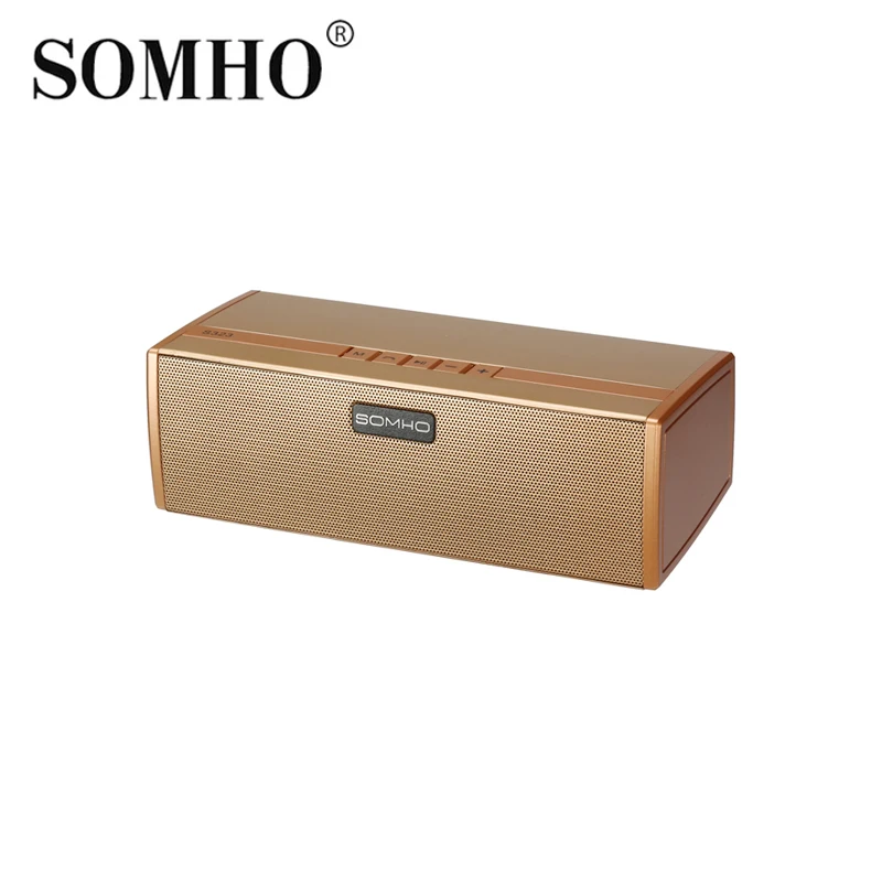 Оригинальный SOMHO S323 Bluetooth беспроводной динамик супер бас портативные колонки с fm