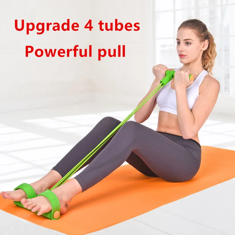 Fitness Gum 4 Tube Resistance Bands Latex Pedal Exerciser Sit-up Pull Rope Expander Elastic Bands Yoga equipment Pilates Workout
Fitness Gum 4 Tube Resistance Bands Latex Pedal Exerciser Sit-up Pull Rope Expander Elastic Bands Yoga equipment Pilates Workout