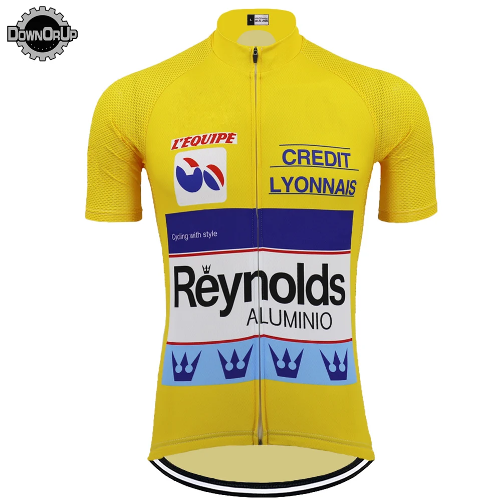 REYNOLDS men Classical yellow clothing cycling brand pro team Bike Cycling Jersey Tops Breathable MTB maillot ciclismo mountain 
REYNOLDS men Classical yellow clothing cycling brand pro team Bike Cycling Jersey Tops Breathable MTB maillot ciclismo mountain