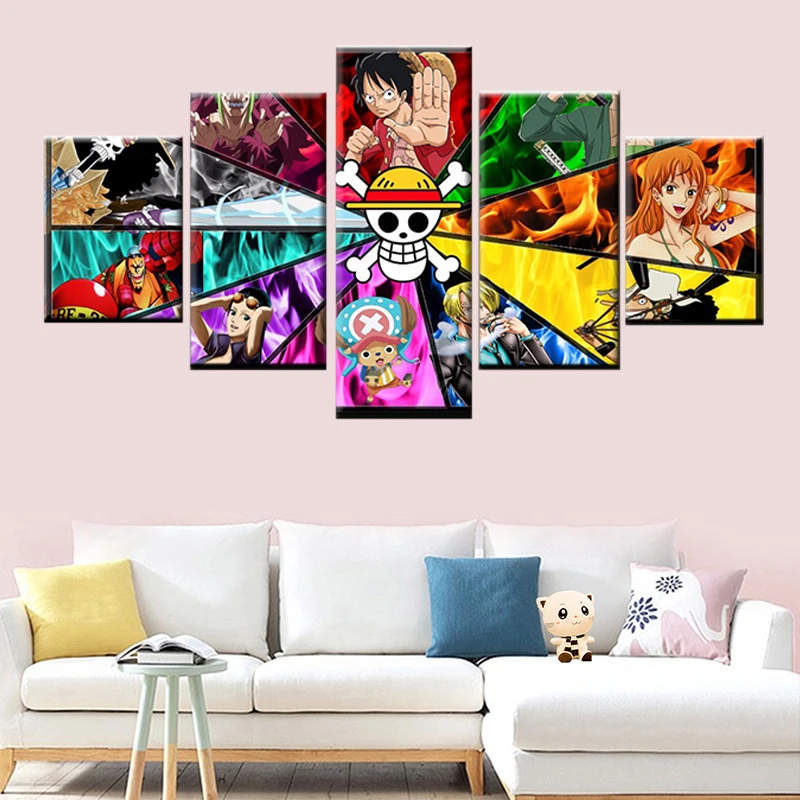 HD Print Poster 5 Panel One Piece Anime Character Modern Canvas Living Room Home Decor Wall Art Modular Picture Painting
HD Print Poster 5 Panel One Piece Anime Character Modern Canvas Living Room Home Decor Wall Art Modular Picture Painting