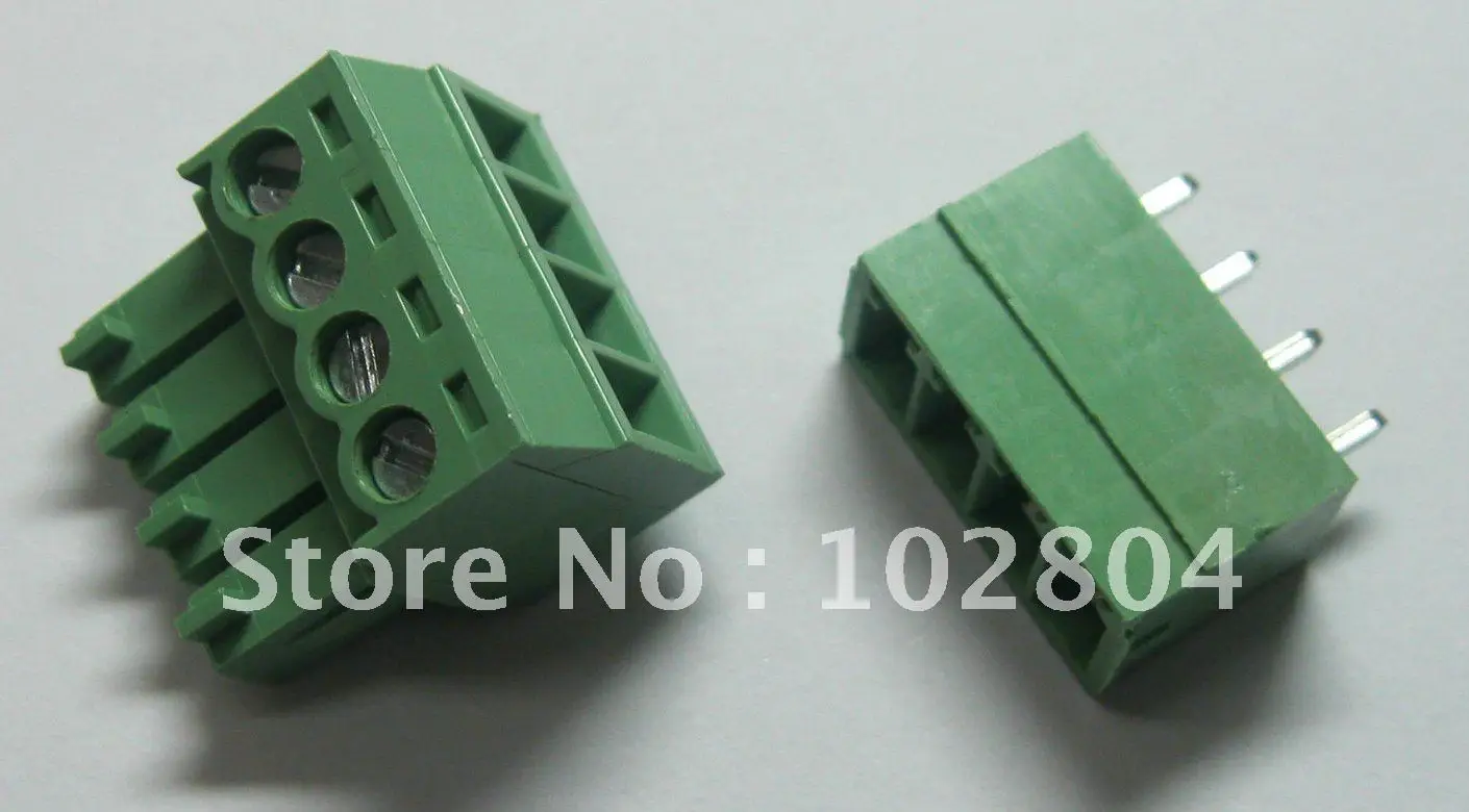 20 pcs 4pin/way Pitch 3.81mm Screw Terminal Block Connector Green Color T Type with pin
20 pcs 4pin/way Pitch 3.81mm Screw Terminal Block Connector Green Color T Type with pin