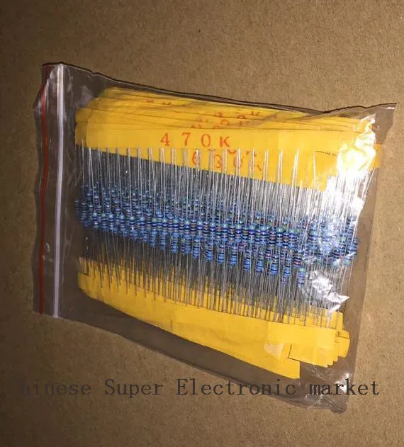 Total 300pcs 1% 1/4W Metal Film Resistor Assorted Kit 30Values*10pcs=300pcs (10 Ohm ~1M Ohm)
Total 300pcs 1% 1/4W Metal Film Resistor Assorted Kit 30Values*10pcs=300pcs (10 Ohm ~1M Ohm)