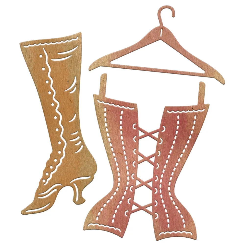 Modern Boots Corsets Set Shape Metal Cutting Dies Stencil For Scrapbooking Album Embossing Decorative DIY Handcrafts Templates
Modern Boots Corsets Set Shape Metal Cutting Dies Stencil For Scrapbooking Album Embossing Decorative DIY Handcrafts Templates