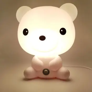 Cartoon bear Night light US EU plug 110V 220V desk lamp E14 bulb Children Baby Gifts Sleep lamp For Bedroom bedside indoor decor
Cartoon bear Night light US EU plug 110V 220V desk lamp E14 bulb Children Baby Gifts Sleep lamp For Bedroom bedside indoor decor