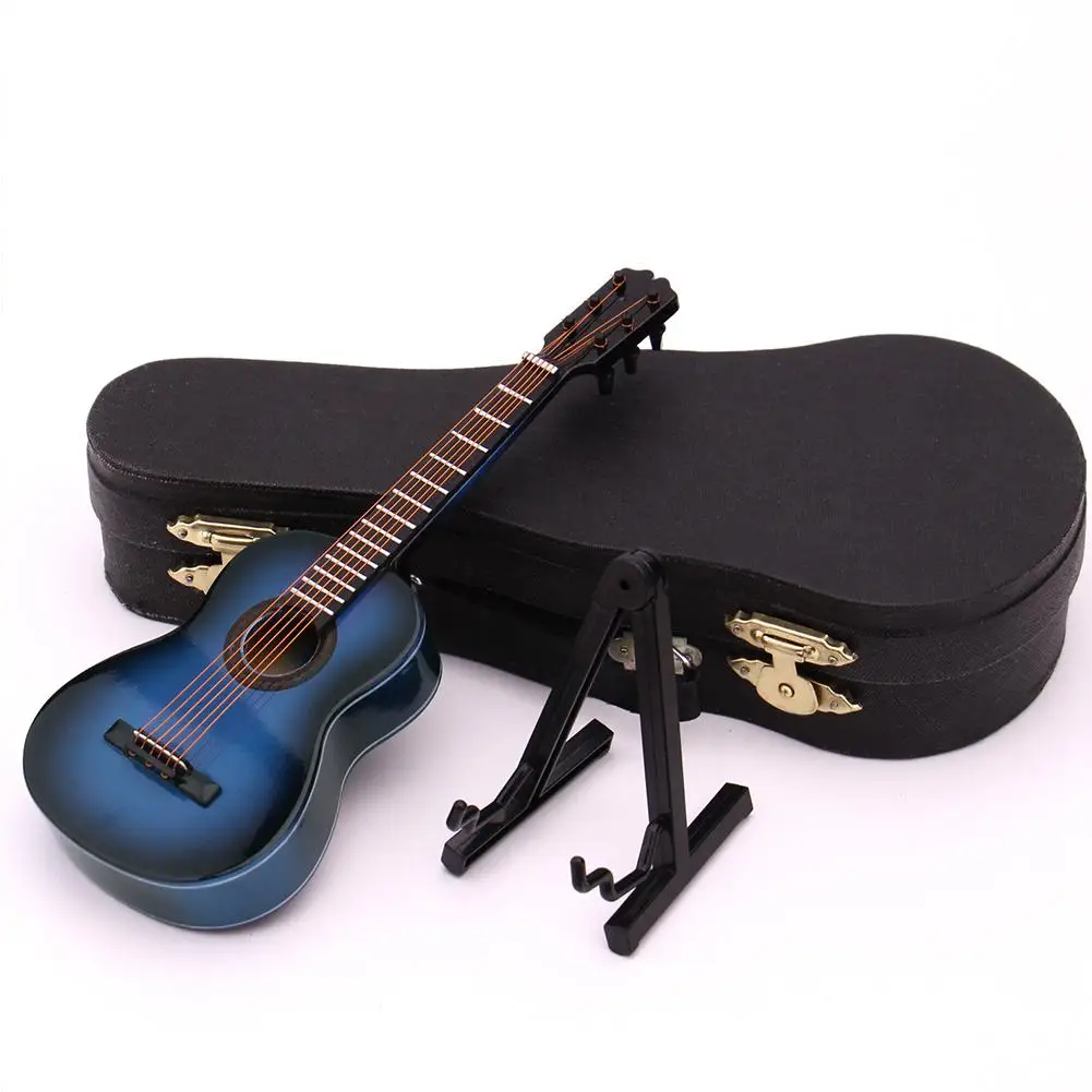 Classical Guitar Model Wooden Flangerature Guitar Display Musical Instrument Decoration Gift with Case Stand
Classical Guitar Model Wooden Flangerature Guitar Display Musical Instrument Decoration Gift with Case Stand