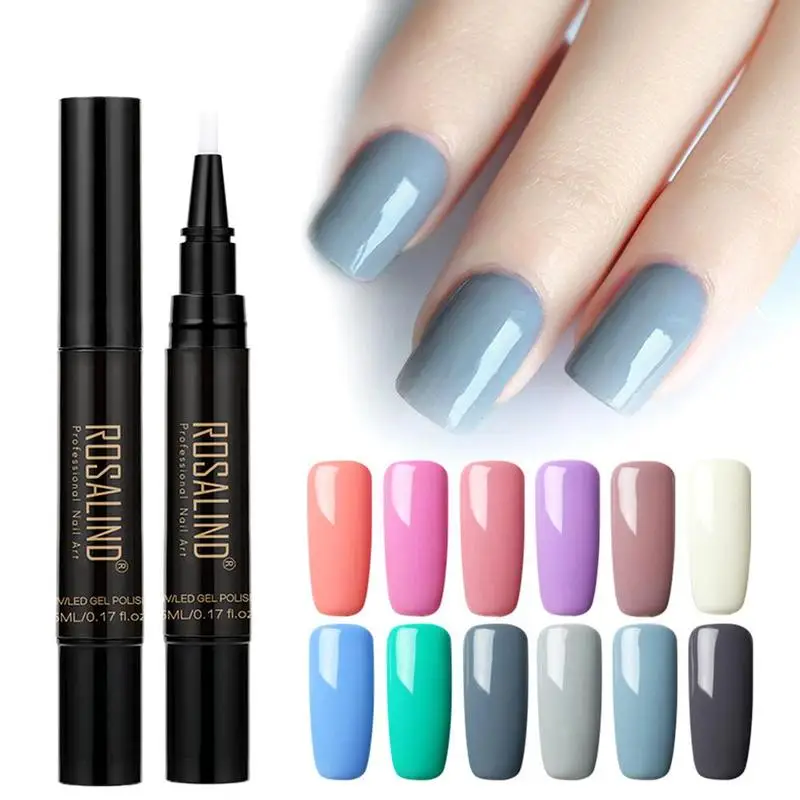 ROSALIND 5ml Nail Polish Pen 29 Colors Gel Nail Varnish Pen UV LED Lamp Soak-Off White Color for Nail Art Gel Lacquer
ROSALIND 5ml Nail Polish Pen 29 Colors Gel Nail Varnish Pen UV LED Lamp Soak-Off White Color for Nail Art Gel Lacquer