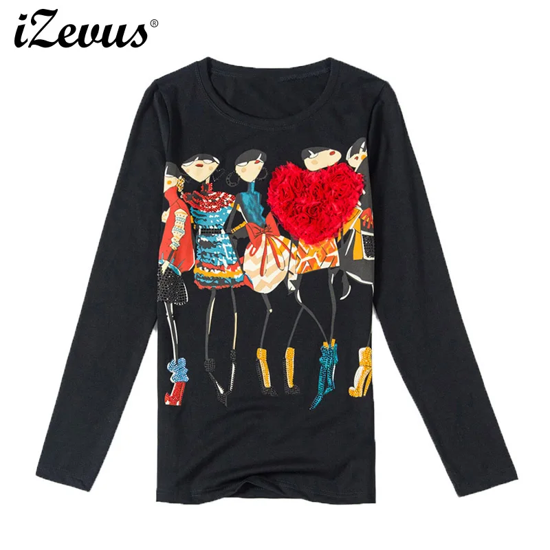 IZEVUS Hot Sale Cartoon Love Heart T Shirt Women 2019 Summer Printed Loog Sleeve T-shirt Female Tshirt Tops Tee Shirt Femme
IZEVUS Hot Sale Cartoon Love Heart T Shirt Women 2019 Summer Printed Loog Sleeve T-shirt Female Tshirt Tops Tee Shirt Femme